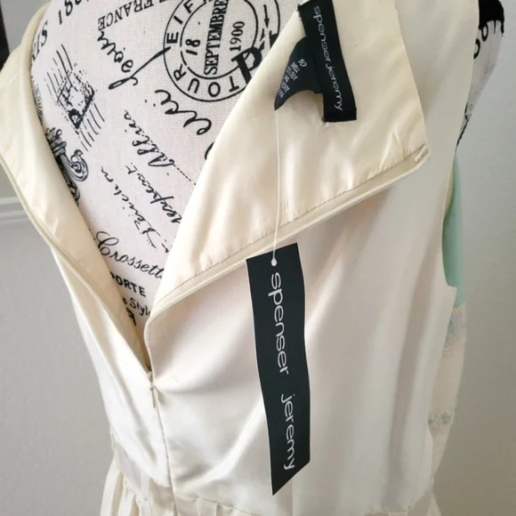 90s Vintage Spenser Jeremy Silk Party Dress NWT Deadstock - Picture 12 of 14